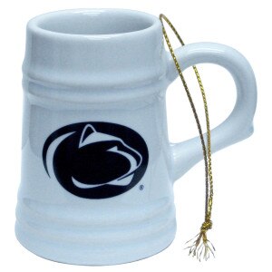 ornament white mini stein with Penn State Athletic Logo